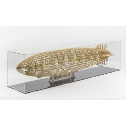 Dirigeable Zepplin LZ-129 HINDENBURG + VITRINE 1/408 découpe laser bois DW Hobby DW Hobby - Dancing Wings Hobby VS33 - 1