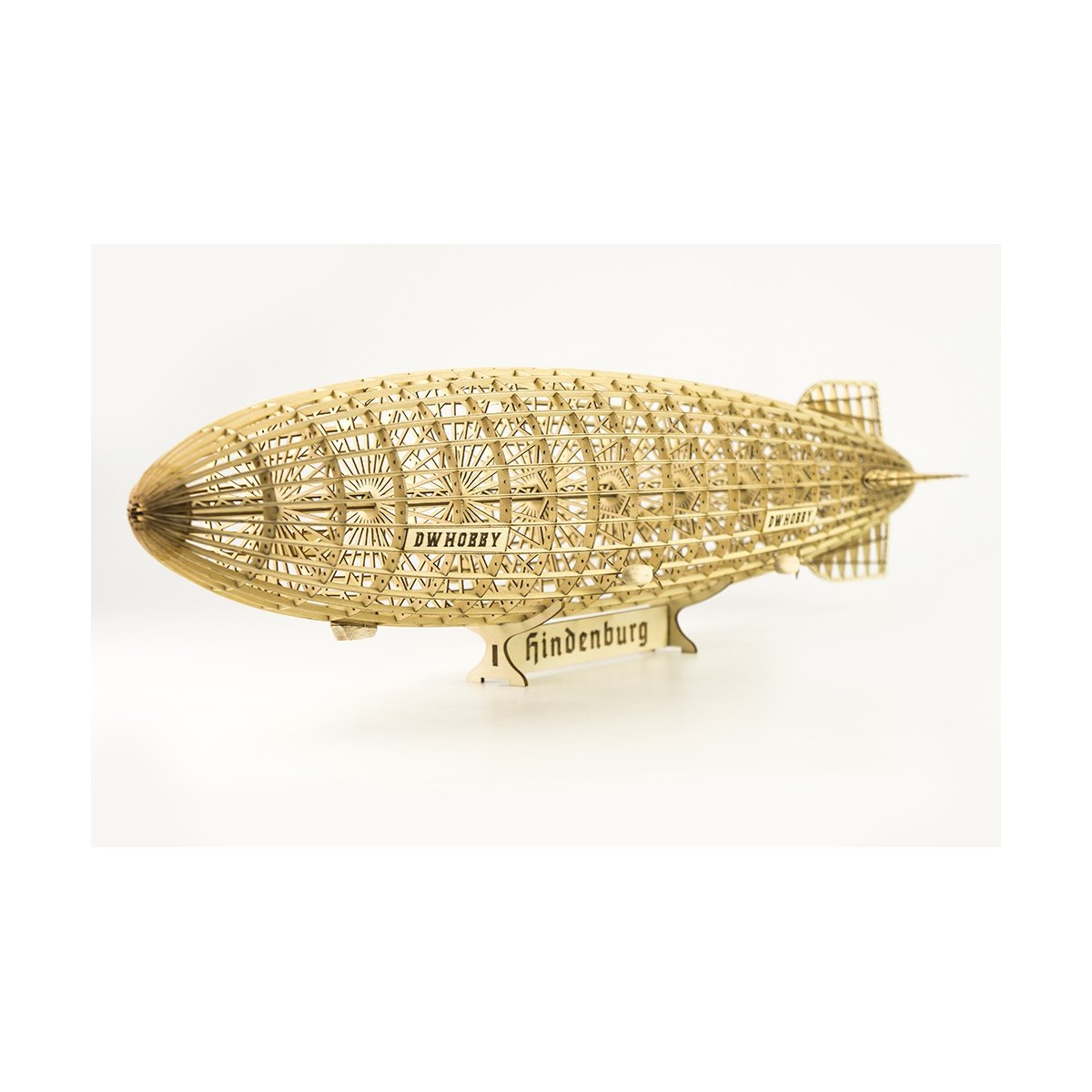 Dirigeable Zepplin LZ-129 HINDENBURG + VITRINE 1/408 découpe laser bois DW Hobby DW Hobby - Dancing Wings Hobby VS33 - 3