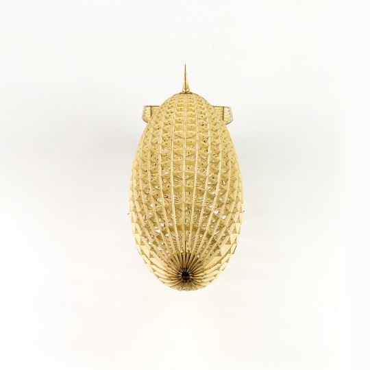 VS33-Dirigeable Zepplin LZ-129 HINDENBURG + VITRINE 1/408 découpe laser bois DW Hobby