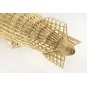 VS33-Dirigeable Zepplin LZ-129 HINDENBURG + VITRINE 1/408 découpe laser bois DW Hobby - VS33