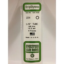 Tube round 3.2x350mm Ref: 224 - Evergreen - S1370224