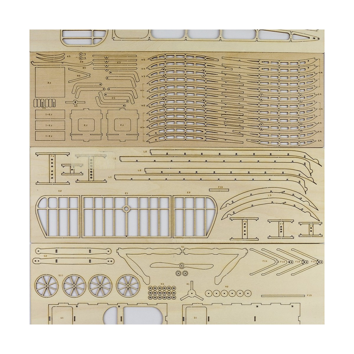 Bleriot XI 1/23 découpe laser bois, modèle statique DW Hobby DW Hobby - Dancing Wings Hobby VX14 - 6