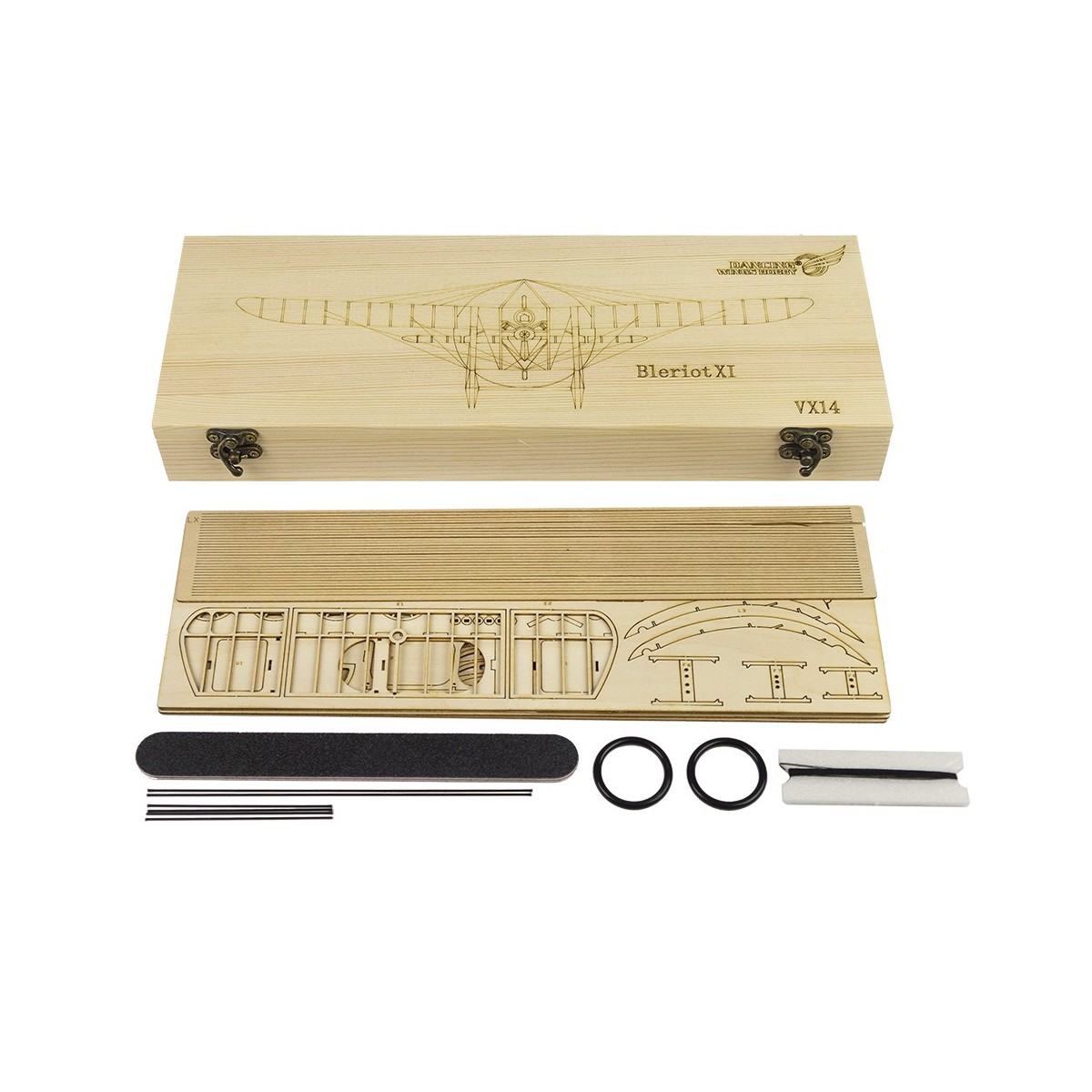 Bleriot XI 1/23 découpe laser bois, modèle statique DW Hobby DW Hobby - Dancing Wings Hobby VX14 - 7