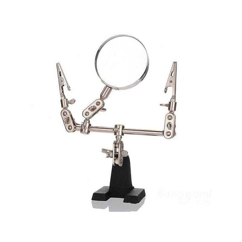 Third hand Mini Magnifier with soldering iron support precision vises  FAST460 - 1