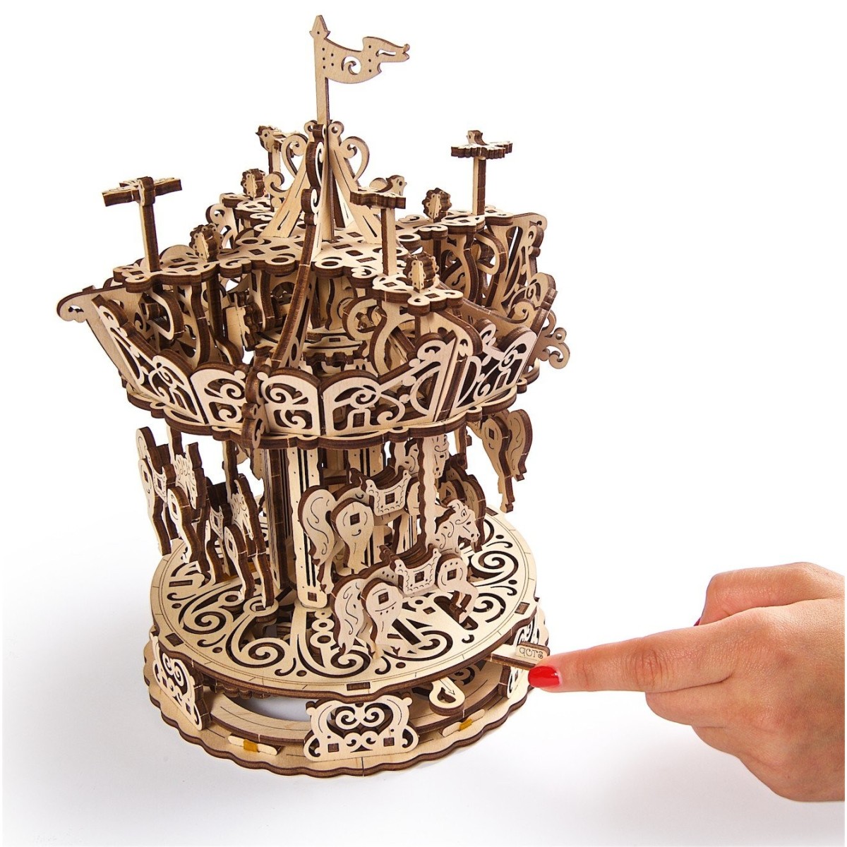 Carrousel manège Puzzle 3D bois UGEARS UGEARS UG-70129 - 2
