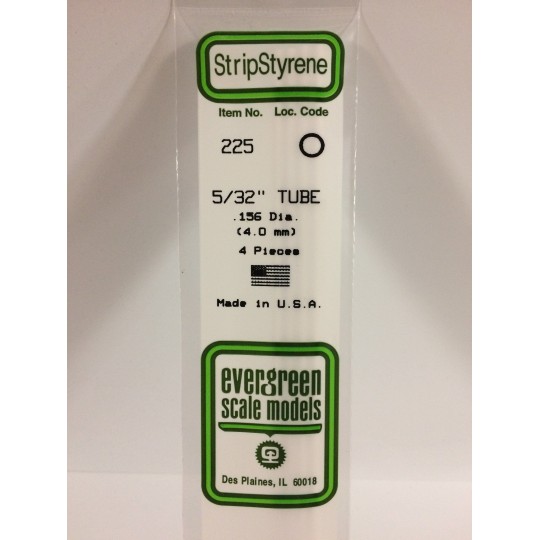 S1370225-Round tube 4.0x350mm Ref: 225 - Evergreen - S1370225