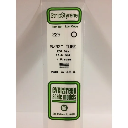 Tube rond 4.0x350mm Ref : 225 - Evergreen Evergreen S1370225 - 1 S1370225-Tube rond 4.0x350mm Ref : 225 - Evergreen - S1370225