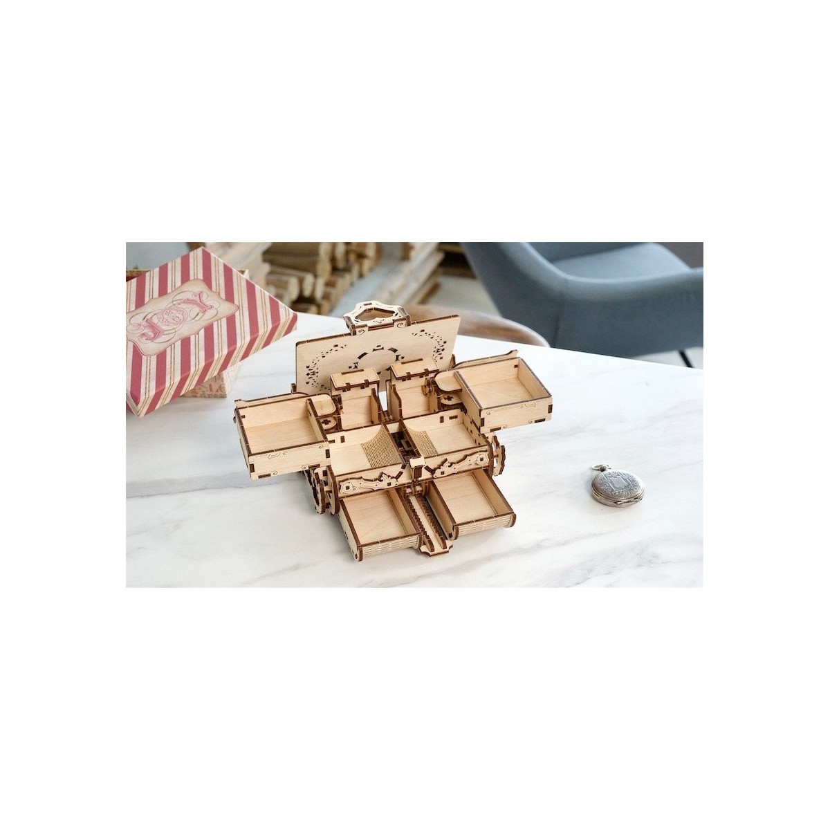 Ancient Puzzle Box 3D wood UGEARS UGEARS UG-70089 - 5