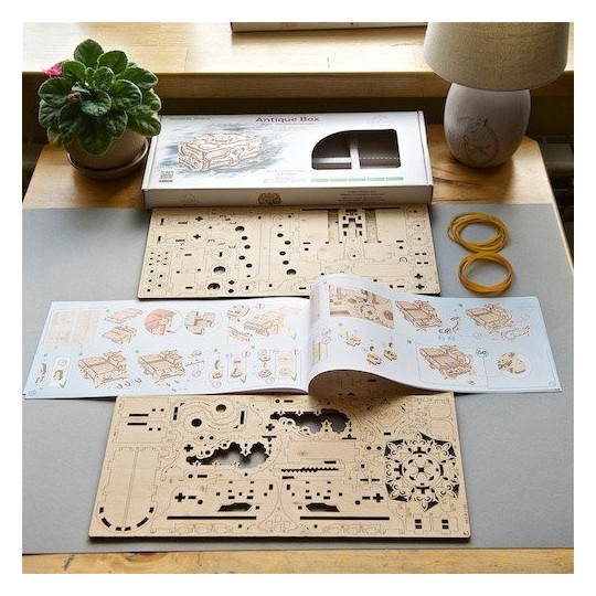 UG-70089-Boîte Antique Puzzle 3D bois UGEARS