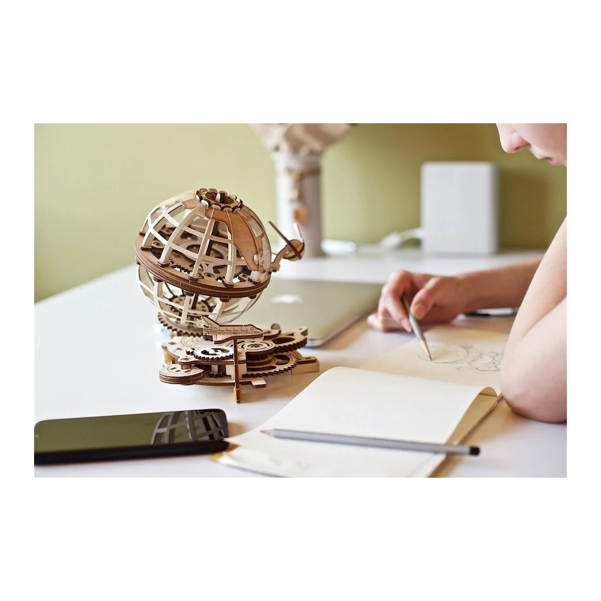 Globus Puzzle 3D wood UGEARS UGEARS UG-70128 - 5