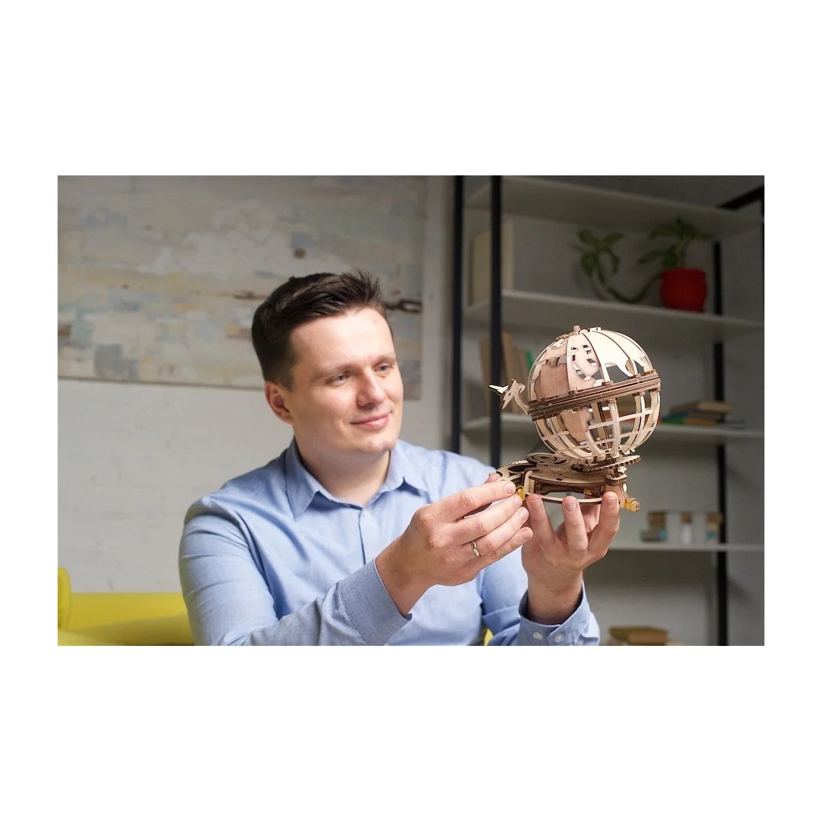 Globus Puzzle 3D wood UGEARS UGEARS UG-70128 - 6