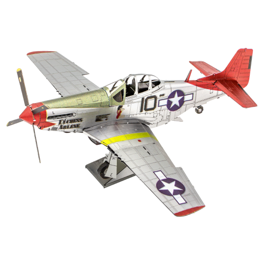 ICX142-Iconx P-51D Mustang Tuskegee Airmen Metal Earth Airplane