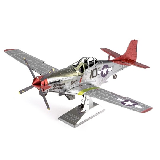 ICX142-Iconx P-51D Mustang Tuskegee Airmen Metal Earth Airplane - ICX142