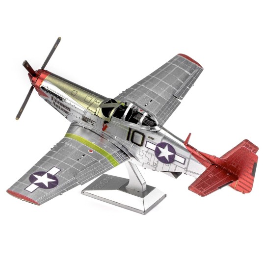 ICX142-Iconx Avion P-51D Mustang Tuskegee Airmen Metal Earth