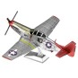 ICX142-Iconx P-51D Mustang Tuskegee Airmen Metal Earth Airplane