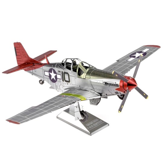 ICX142-Iconx Avion P-51D Mustang Tuskegee Airmen Metal Earth - ICX142
