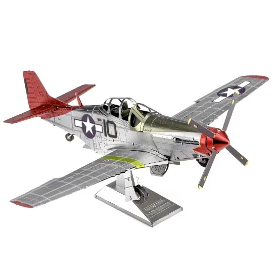ICX142-Iconx Avion P-51D Mustang Tuskegee Airmen Metal Earth - ICX142