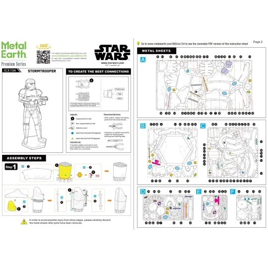 ICX134-Premium Series Stormtrooper Star Wars Metal Earth - ICX134