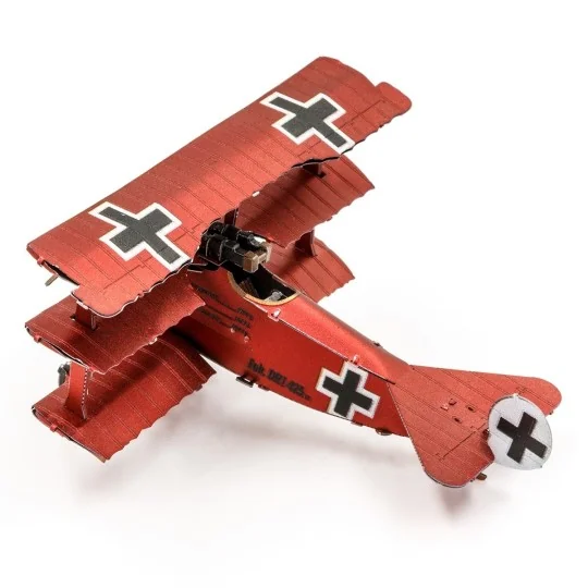 MMS210-Fokker Dr.I Metal Earth Triplane Aircraft - MMS210