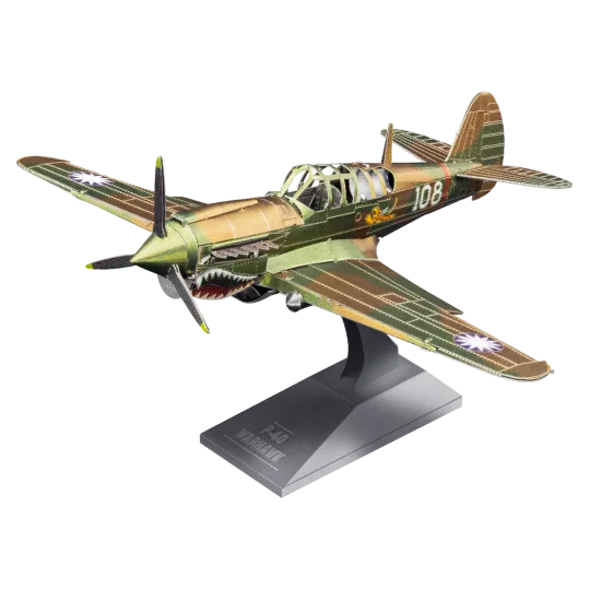 P-40 Warhawk Metal Earth Aircraft Metal Earth MMS213 - 1 MMS213-P-40 Warhawk Metal Earth Aircraft - MMS213