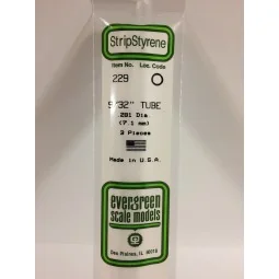 Round tube 7.1x350mm Ref: 229 - Evergreen - S1370229 - S1370229