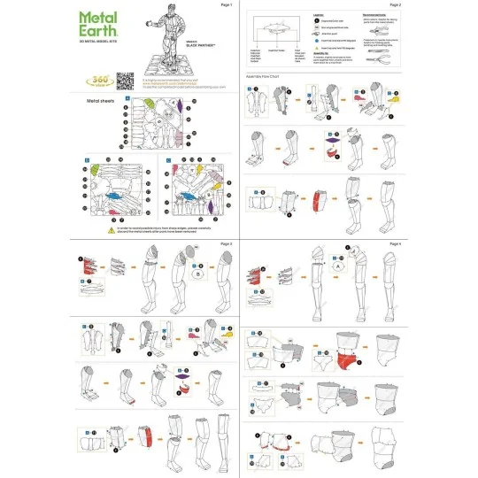 MMS325-Black Panther Marvel Metal Earth