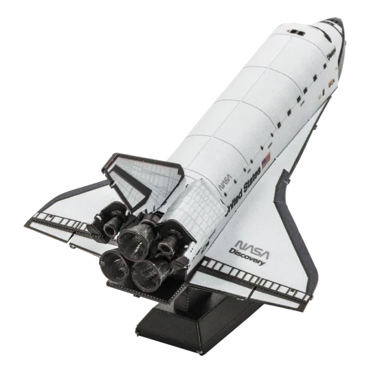 MMS211-NASA White Metal Earth Discovery Shuttle