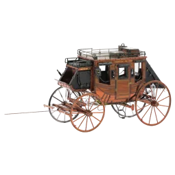 Far West Metal Earth Closed Carriage Metal Earth MMS189 - 1