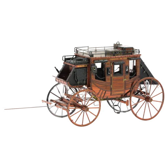 MMS189-Calèche fermée Far West Metal Earth
