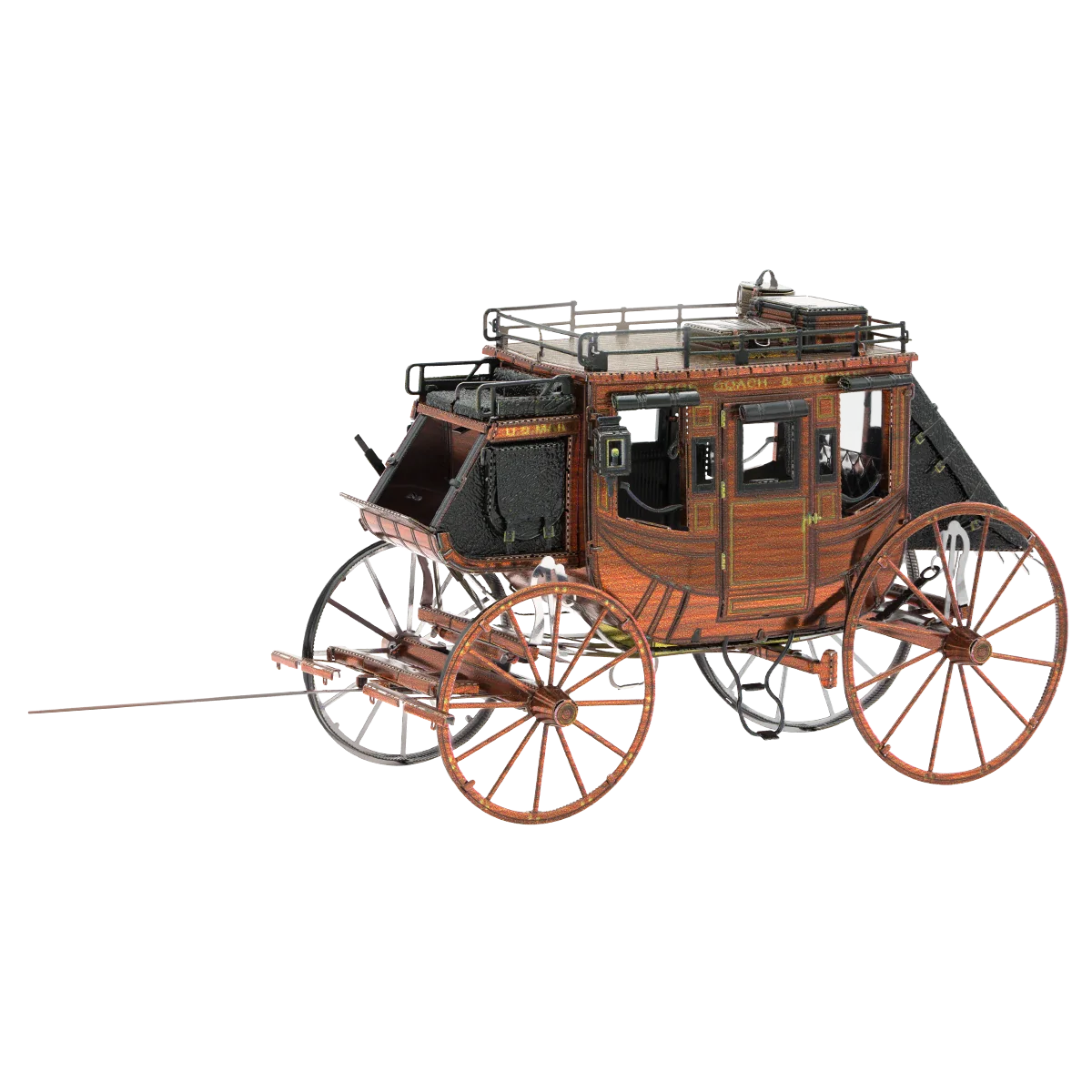 Far West Metal Earth Closed Carriage Metal Earth MMS189 - 1