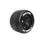LR-T3217BH-Mt-Rocket Tires - Rims 3.8" Black 1/8 (x2) Louise RC
