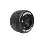 LR-T3217BH-Mt-Rocket Tires - Rims 3.8" Black 1/8 (x2) Louise RC - LR-T3217BH