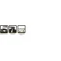 LR-T3217BH-Mt-Rocket Tires - Rims 3.8" Black 1/8 (x2) Louise RC - LR-T3217BH