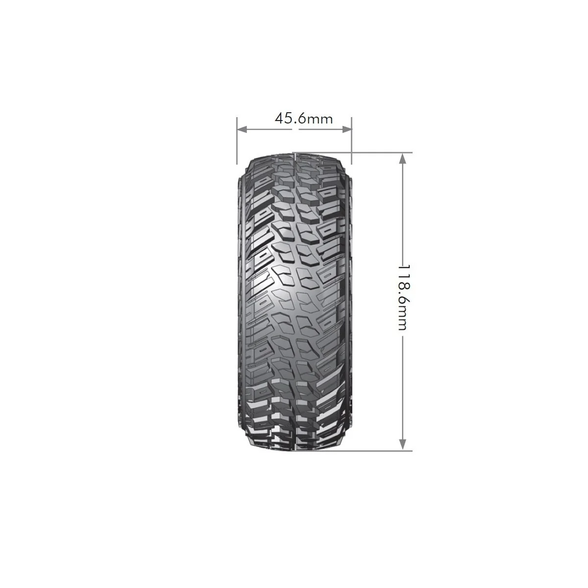 CR-Griffin Tires - Rims 1.9" Black 1/10 (x2) Louise RC Louise RC LR-T3230VB - 2 CR-Griffin Tires - Rims 1.9" Black 1/10 (x2) Louise RC Louise RC LR-T3230VB - 2