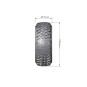 LR-T3230VB-Pneus CR-Griffin + Jantes 1.9" Noir 1/10 (x2) Louise RC - LR-T3230VB