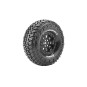 LR-T3230VB-CR-Griffin Tires - Rims 1.9" Black 1/10 (x2) Louise RC