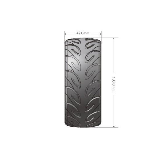 GT-Tarmac tires - White full rims 1/8 (x2) Louise RC Louise RC LR-T3285VW - 2 LR-T3285VW-GT-Tarmac tires - White full rims 1/8 (x2) Louise RC - LR-T3285VW