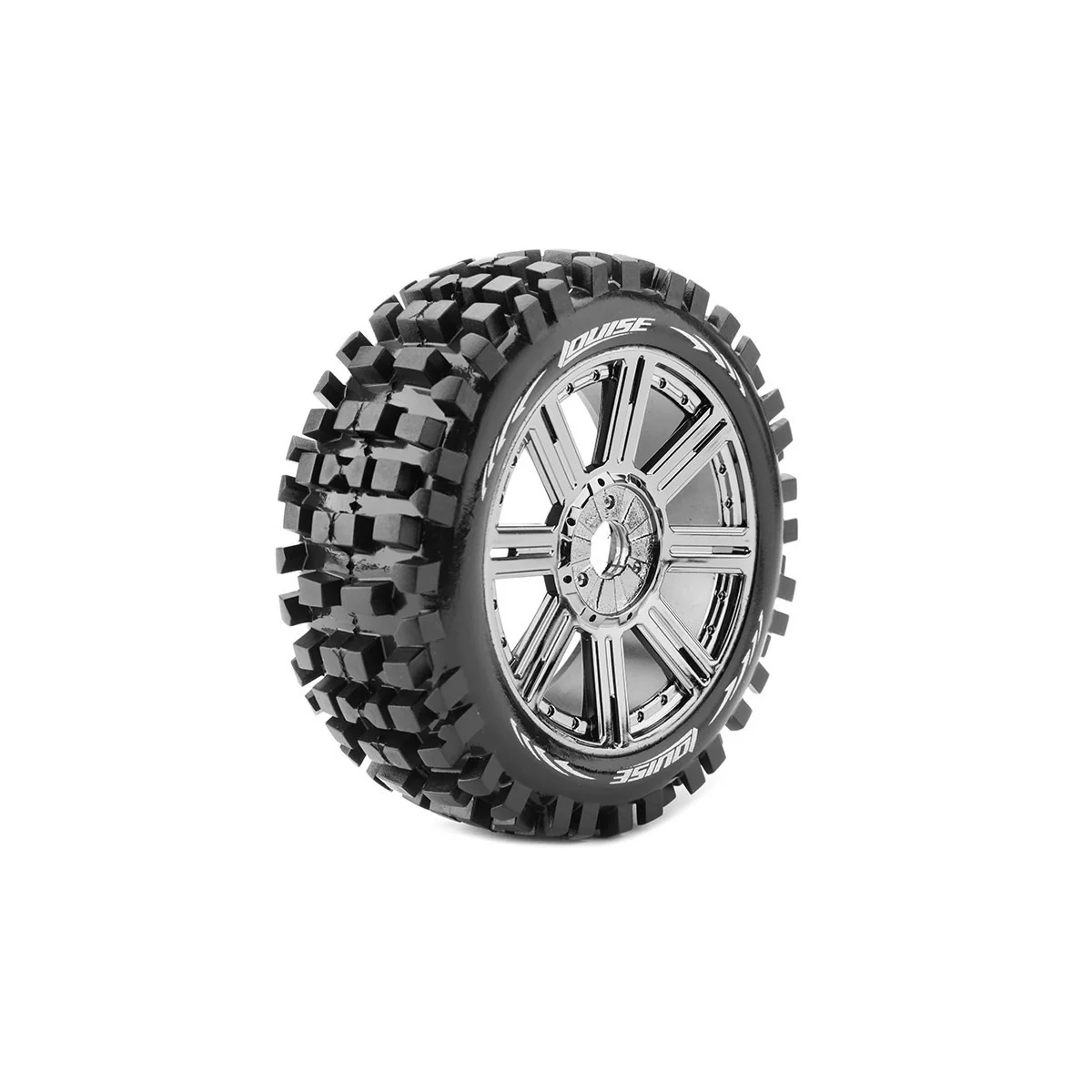 B-Ulldoze tires - Chrome Black 1/8 (x2) Louise RC Louise RC LR-T324SBC - 1 B-Ulldoze tires - Chrome Black 1/8 (x2) Louise RC Louise RC LR-T324SBC - 1