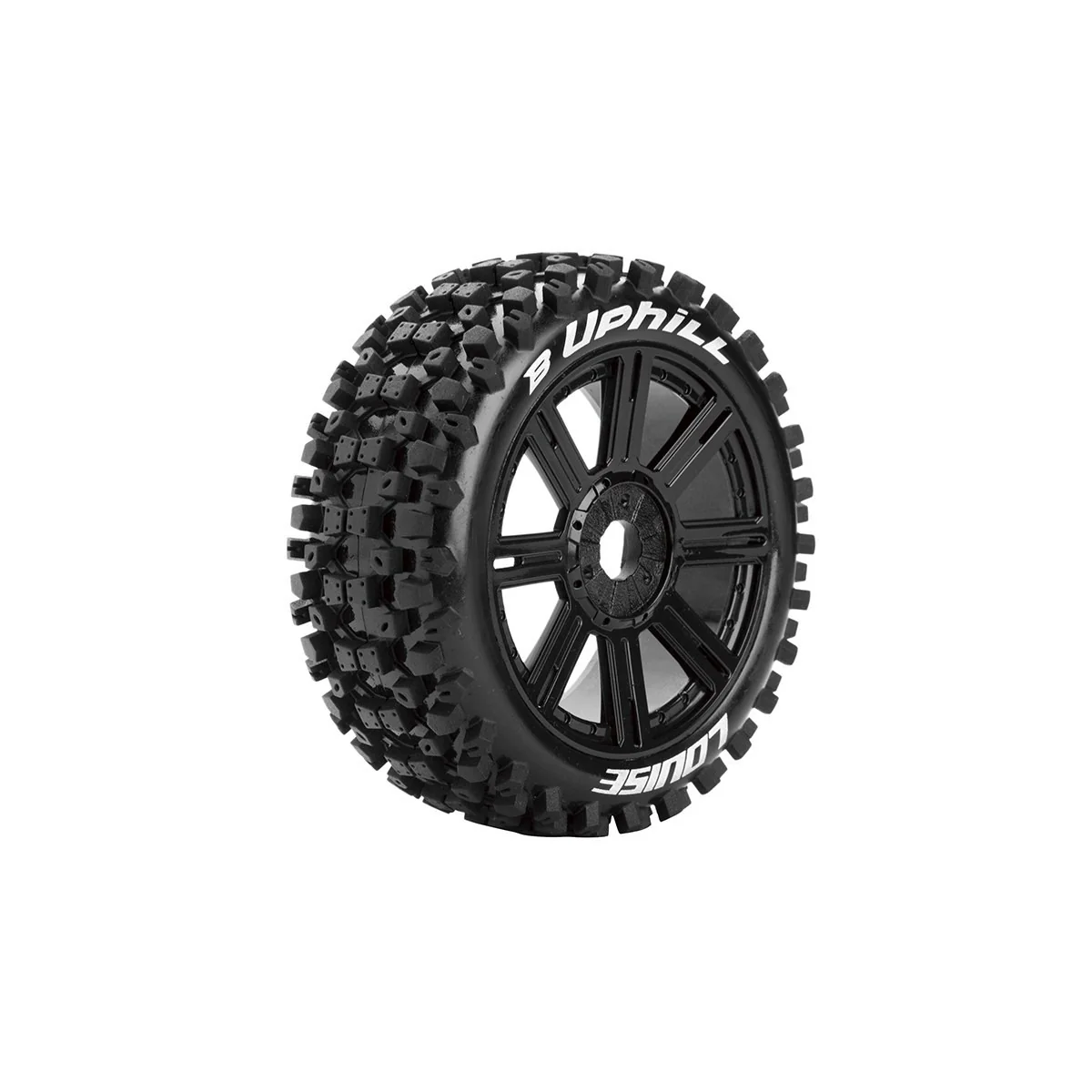 B-Uphill tires - Black baton rims 1/8 (x2) Louise RC Louise RC LR-T3271SB - 1 B-Uphill tires - Black baton rims 1/8 (x2) Louise RC Louise RC LR-T3271SB - 1