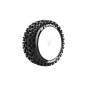 copy of B-Uphill tires - Black baton rims 1/8 (x2) Louise RC Louise RC LR-T3271SW - 1 LR-T3271SW-B-Uphill Tires + 1/8 Scale White Solid Rims (x2) Louise RC - LR-T3271SW
