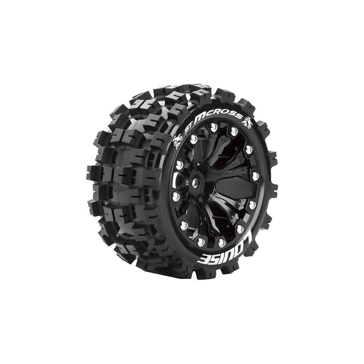 ST-Mcross tires - Chrome 1/10 (x2) Louise RC Louise RC L-T3272SB - 1