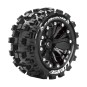 L-T3272SB-Pneus ST-Mcross + Jantes batons Noir 1/10 (x2) Louise RC - L-T3272SB