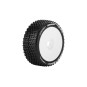 LR-T3150SW-B-Hornet Tires - White Rims 1/8 (x2) Louise RC