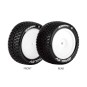 LR-T3174SWKF-E-Manglev Tires - White Front Rims 1/10 (x2) Louise RC - LR-T3174SWKF