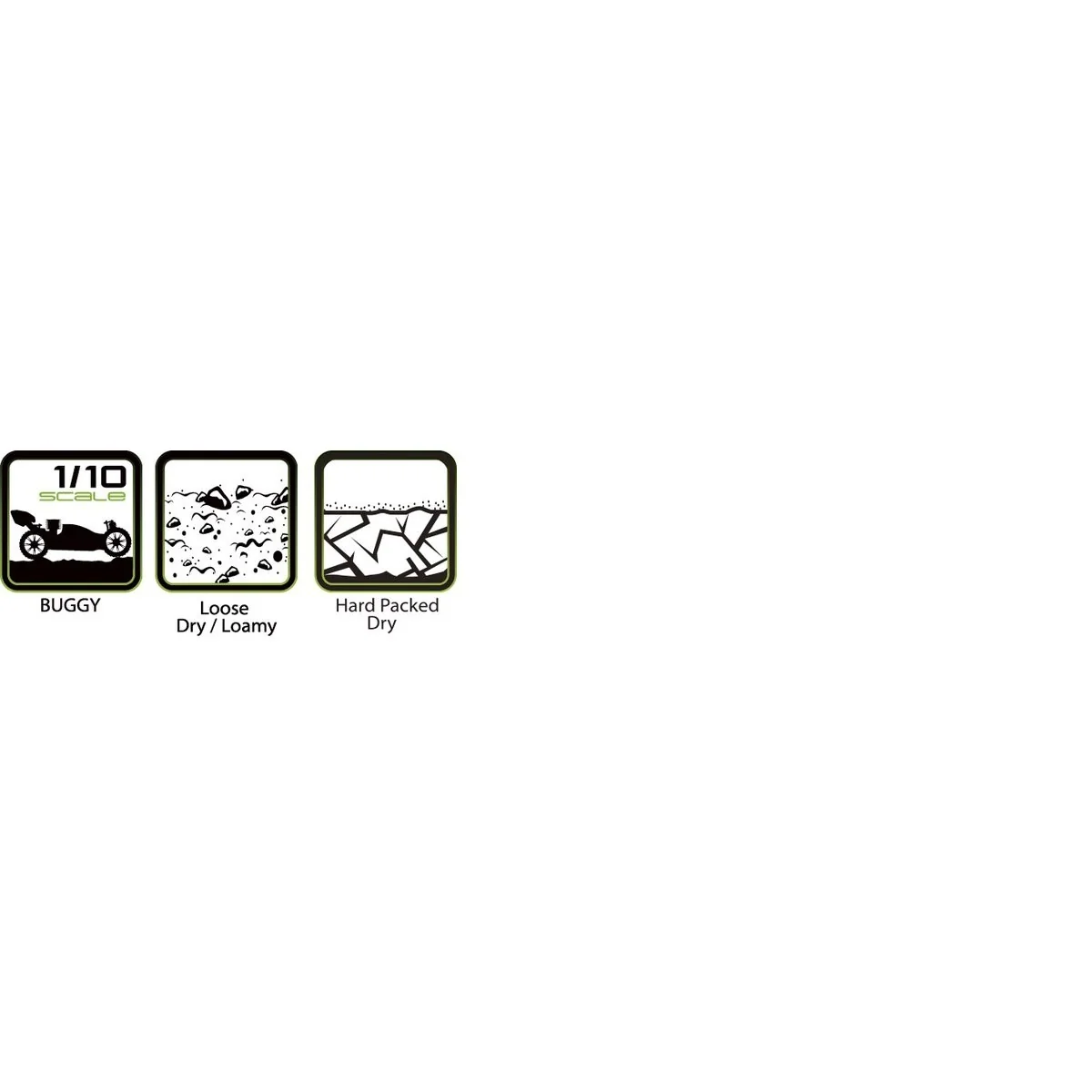 Pneus E-Manglev + Jantes Blanches avants 1/10 (x2) Louise RC Louise RC LR-T3174SWKF - 3