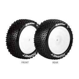 E-Hornet Tires - Rear White Rims 1/10 (x2) Louise RC Louise RC LR-T3172SWKR - 1
