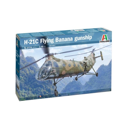 I2774-Helico H-21C Gunship 1/48 Italeri