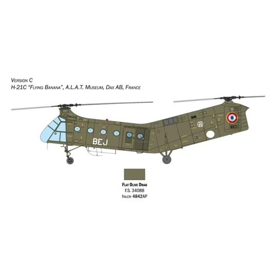 I2774-Helico H-21C Gunship 1/48 Italeri - I2774