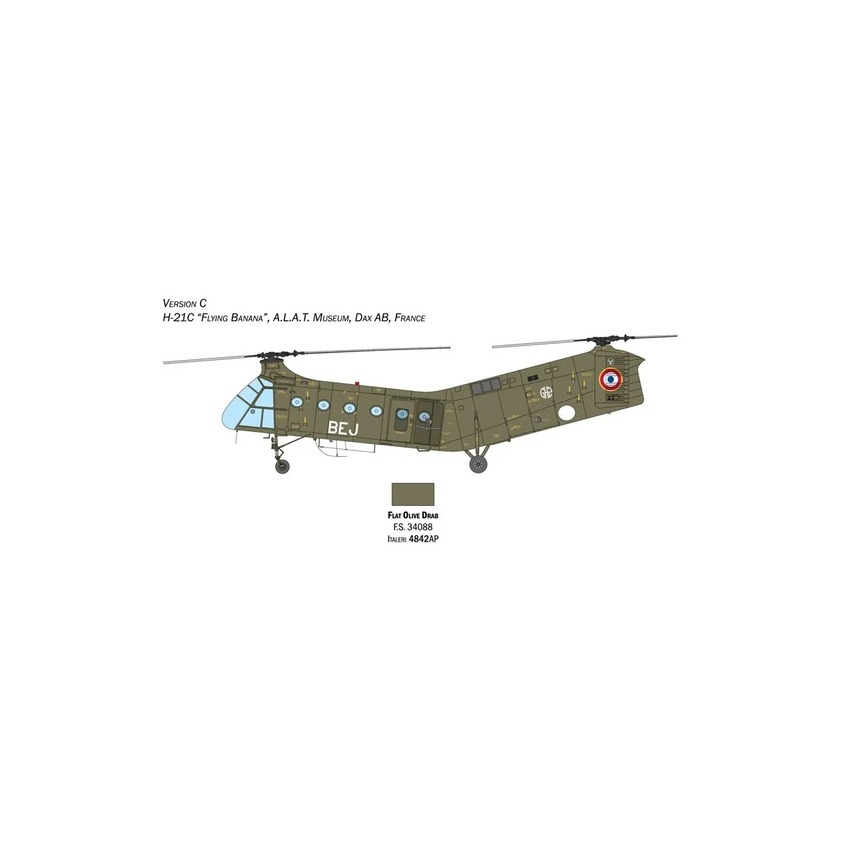 Helico H-21C Gunship 1/48 Italeri Italeri I2774 - 6 Helico H-21C Gunship 1/48 Italeri Italeri I2774 - 6