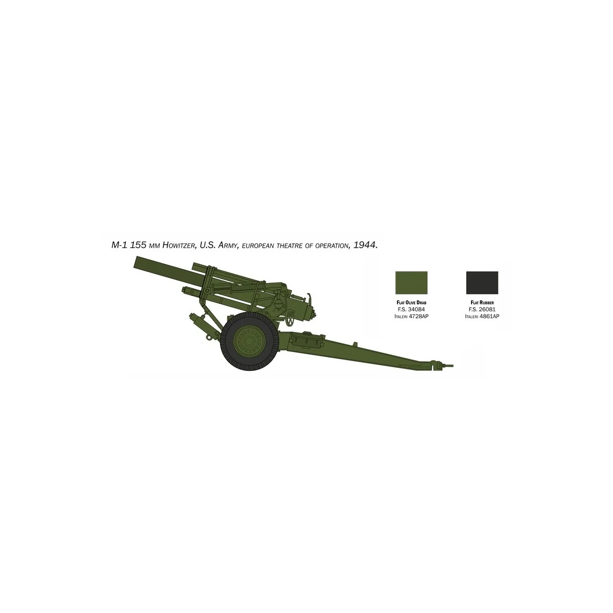 Obusier US M1 155mm et Servants 1/35 Italeri Italeri I6581 - 3 Obusier US M1 155mm et Servants 1/35 Italeri Italeri I6581 - 3